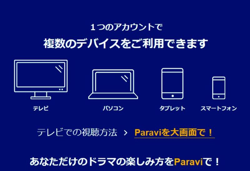 Paravi複数デバイス